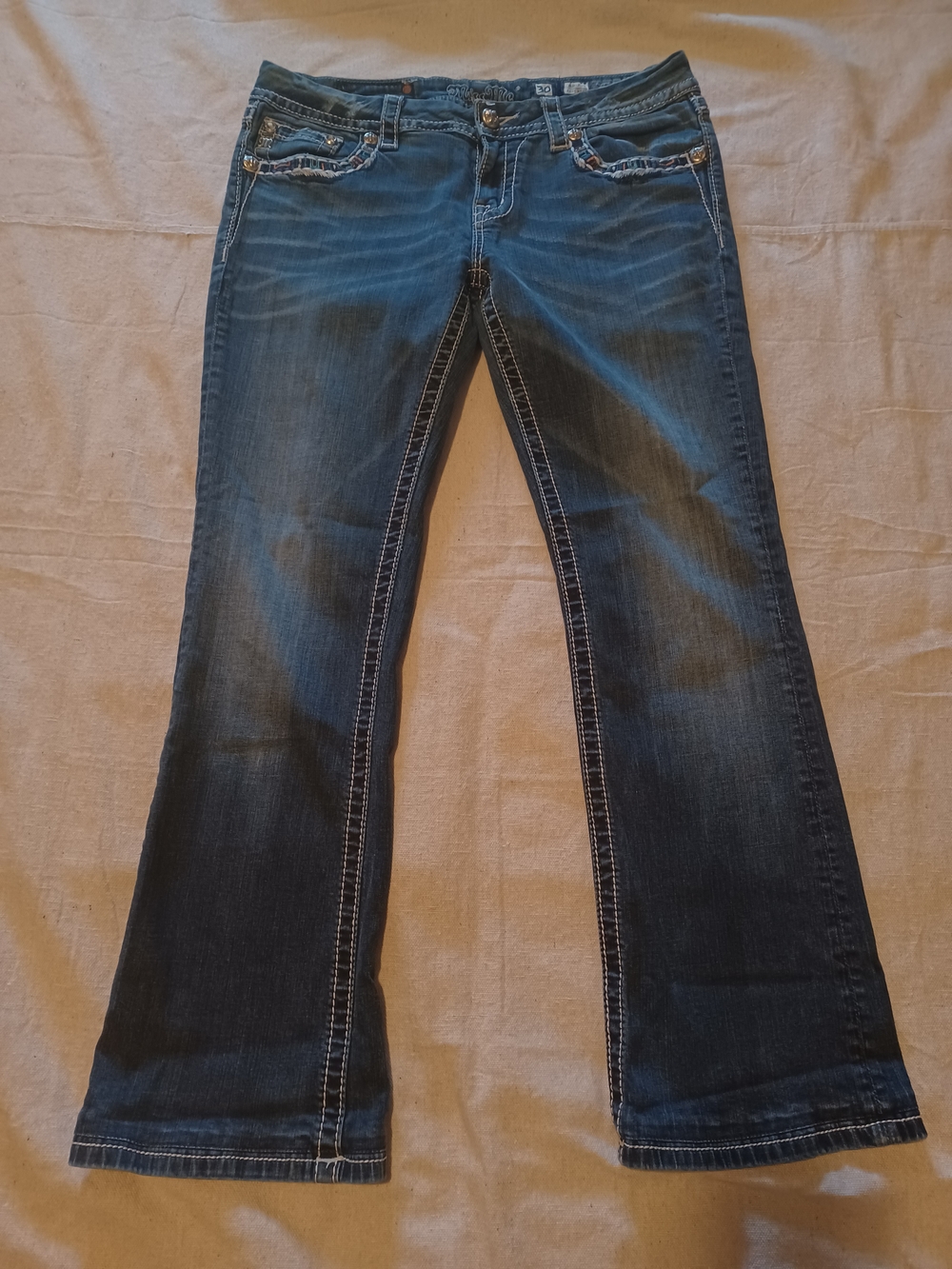 Miss Me Mid-Rise Easy Boot Jeans Women's Waist Size 30